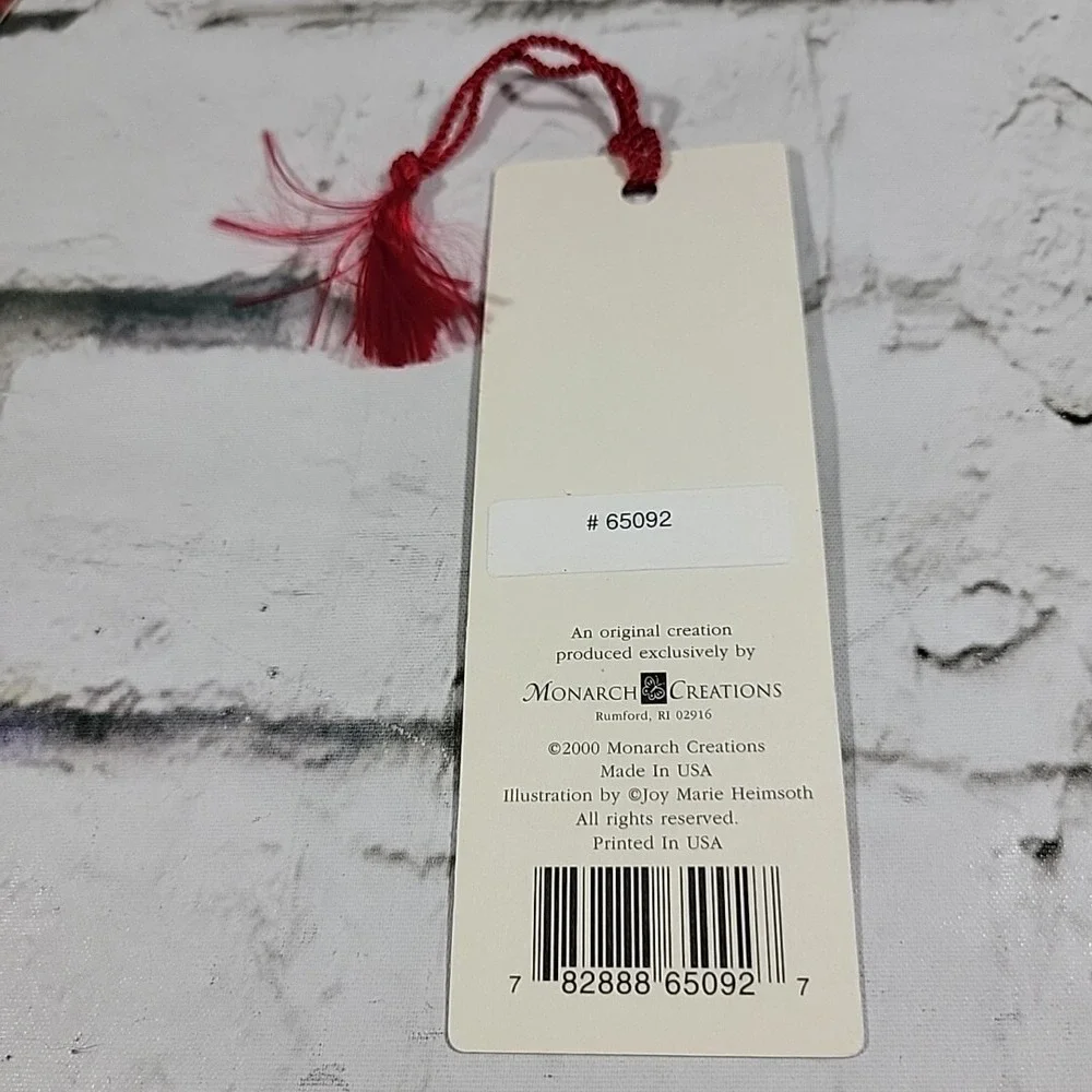 Vintage Collectible‎ Tassel Bookmarks Lot of 3 Floral Romantic